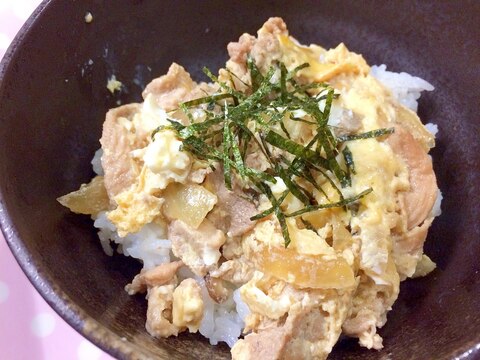 子どもがぱくり☆味染み開花丼